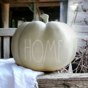 Rae Dunn "Home" Mint Colored Pumpkin